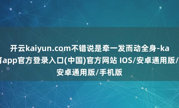 开云kaiyun.com不错说是牵一发而动全身-kai云体育app官方登录入口(中国)官方网站 IOS/安卓通用版/手机版
