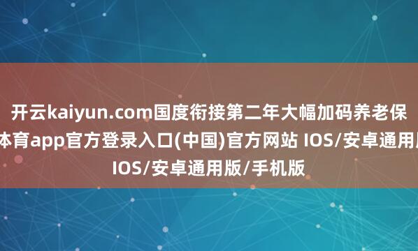 开云kaiyun.com国度衔接第二年大幅加码养老保险-kai云体育app官方登录入口(中国)官方网站 IOS/安卓通用版/手机版